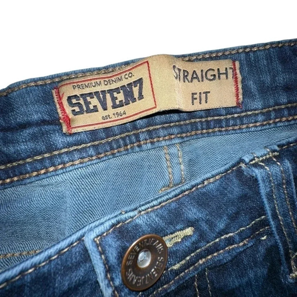 Seven7 Premium denim 32/32 men’s‎ distressed jeans - Picture 5 of 7